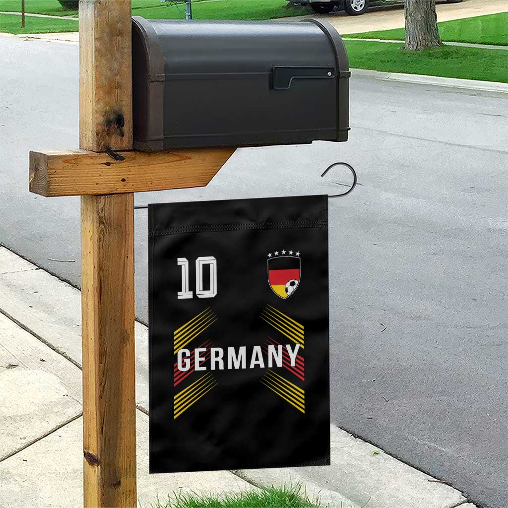 Germany Soccer Sports Graphic Number 10 Jersey Style Garden Flag Proud German Football Fans Game Day Pride TS02 Print Your Wear