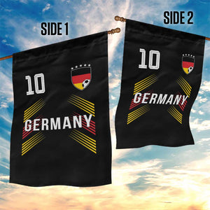 Germany Soccer Sports Graphic Number 10 Jersey Style Garden Flag Proud German Football Fans Game Day Pride TS02 Print Your Wear