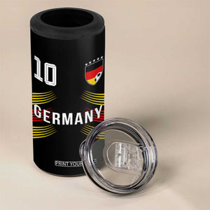 Germany Soccer Sports Graphic Number 10 Jersey Style 4 in 1 Can Cooler Tumbler Proud German Football Fans Game Day Pride TS02 Print Your Wear