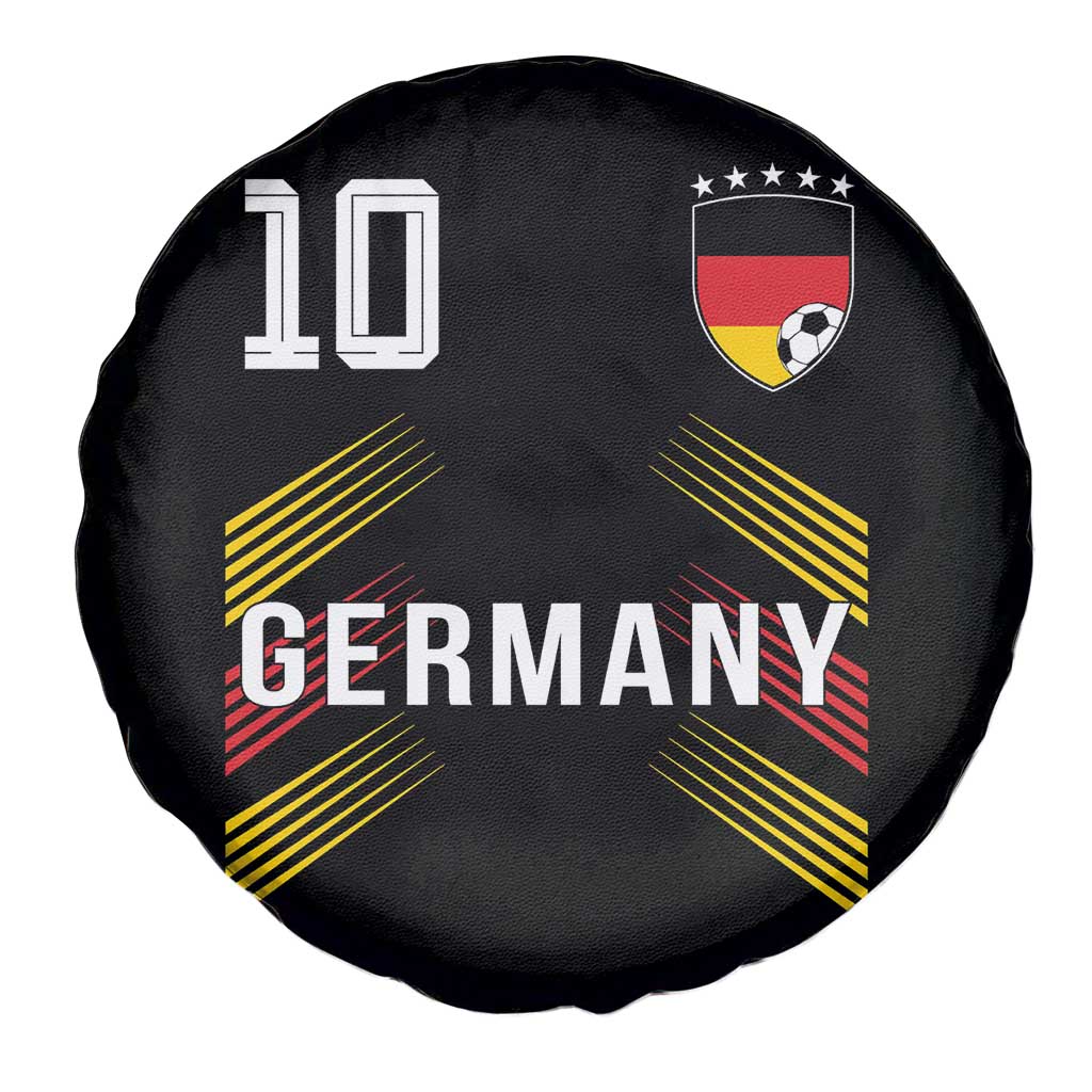 Germany Soccer Sports Graphic Number 10 Jersey Style Spare Tire Cover Proud German Football Fans Game Day Pride TS02 Print Your Wear