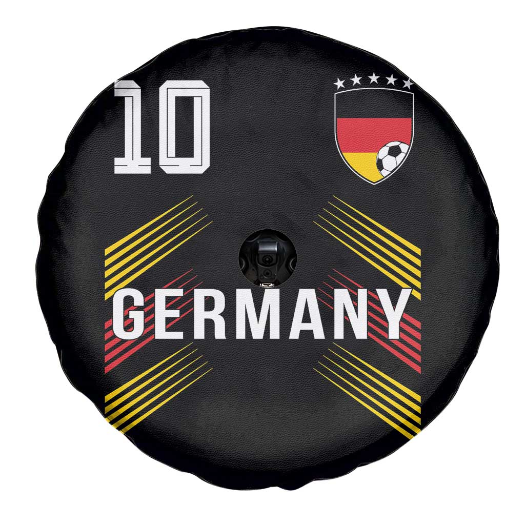 Germany Soccer Sports Graphic Number 10 Jersey Style Spare Tire Cover Proud German Football Fans Game Day Pride TS02 Print Your Wear
