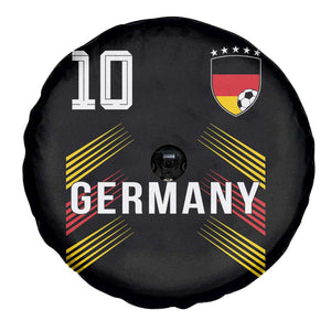 Germany Soccer Sports Graphic Number 10 Jersey Style Spare Tire Cover Proud German Football Fans Game Day Pride TS02 Print Your Wear