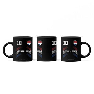 Netherlands Soccer Sports Graphic Number 10 Jersey Style Coffee Mug Proud Nederlands Holland Football Fans Game Day Pride TS02 Print Your Wear