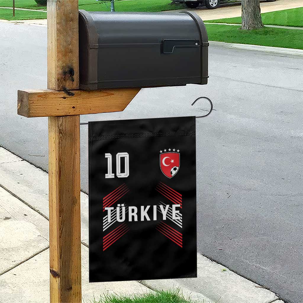 Proud Turkiye Soccer Fans Number 10 Jersey Style Garden Flag Patriotic Turkish Football Turkey Sports Lover TS02 Print Your Wear