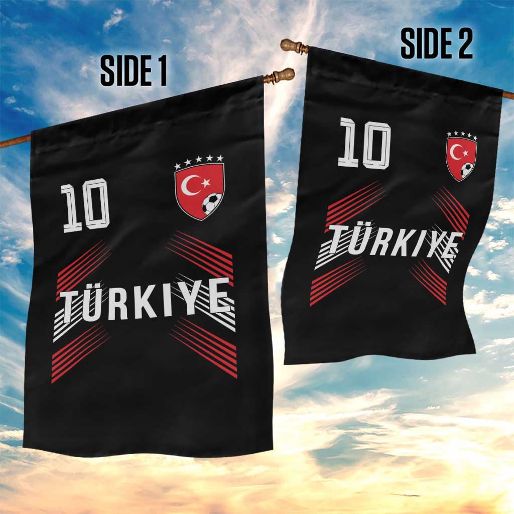 Proud Turkiye Soccer Fans Number 10 Jersey Style Garden Flag Patriotic Turkish Football Turkey Sports Lover TS02 Print Your Wear