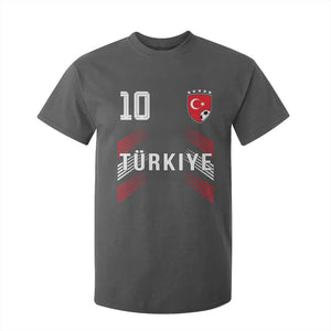 Proud Turkiye Soccer Fans Number 10 Jersey Style T Shirt For Kid Patriotic Turkish Football Turkey Sports Lover