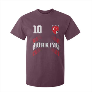 Proud Turkiye Soccer Fans Number 10 Jersey Style T Shirt For Kid Patriotic Turkish Football Turkey Sports Lover
