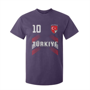 Proud Turkiye Soccer Fans Number 10 Jersey Style T Shirt For Kid Patriotic Turkish Football Turkey Sports Lover
