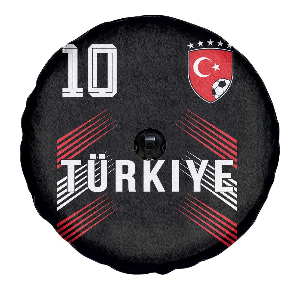 Proud Turkiye Soccer Fans Number 10 Jersey Style Spare Tire Cover Patriotic Turkish Football Turkey Sports Lover TS02 Print Your Wear