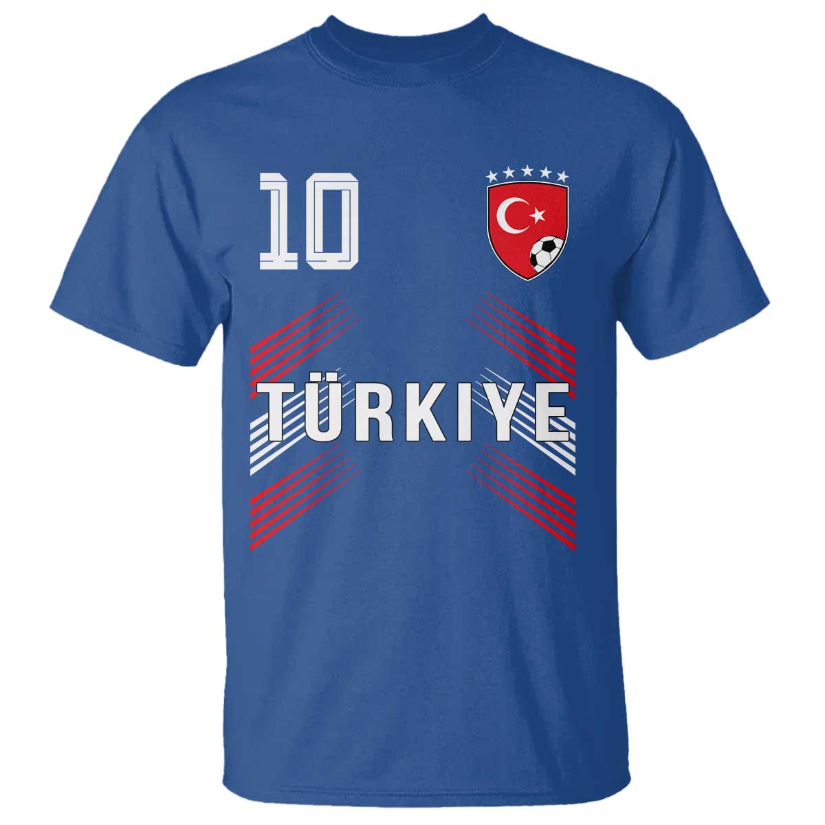 Proud Turkiye Soccer Fans Number 10 Jersey Style T Shirt Patriotic Turkish Football Turkey Sports Lover