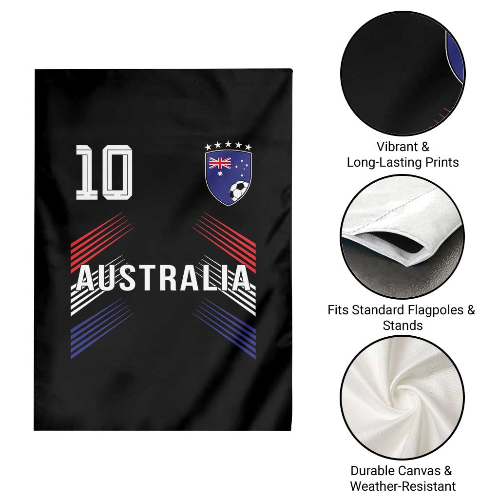 Australia Soccer Sports Graphic Number 10 Jersey Style Garden Flag Proud Australian Football Fans Game Day Pride TS02 Print Your Wear