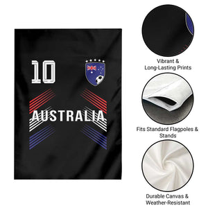 Australia Soccer Sports Graphic Number 10 Jersey Style Garden Flag Proud Australian Football Fans Game Day Pride TS02 Print Your Wear