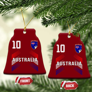 Australia Soccer Sports Graphic Number 10 Jersey Style Ceramic Ornament Proud Australian Football Fans Game Day Pride TS02 Print Your Wear