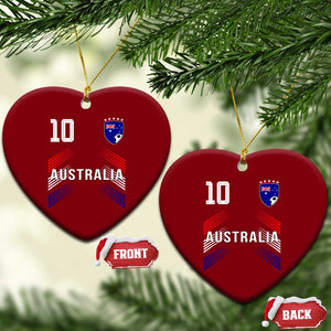 Australia Soccer Sports Graphic Number 10 Jersey Style Ceramic Ornament Proud Australian Football Fans Game Day Pride TS02 Print Your Wear