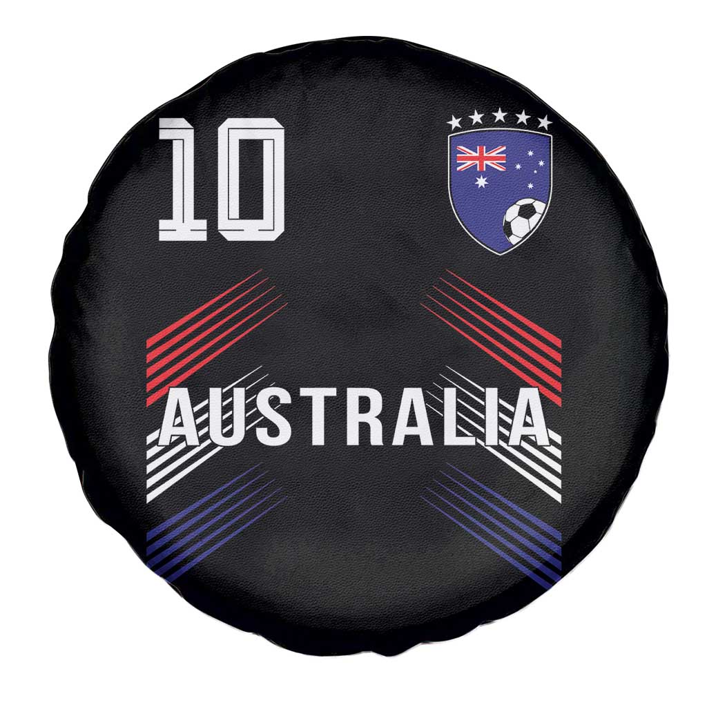 Australia Soccer Sports Graphic Number 10 Jersey Style Spare Tire Cover Proud Australian Football Fans Game Day Pride TS02 Print Your Wear