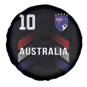 Australia Soccer Sports Graphic Number 10 Jersey Style Spare Tire Cover Proud Australian Football Fans Game Day Pride TS02 Print Your Wear