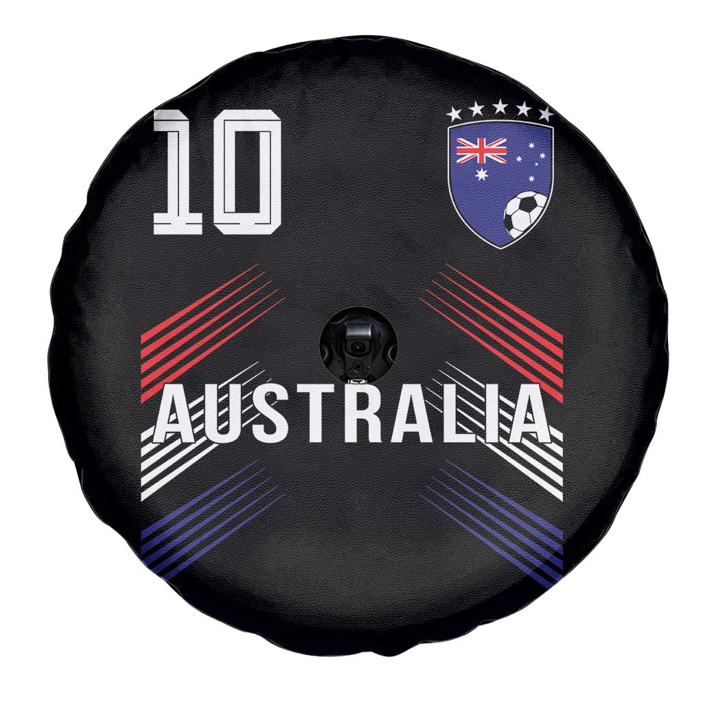 Australia Soccer Sports Graphic Number 10 Jersey Style Spare Tire Cover Proud Australian Football Fans Game Day Pride TS02 Print Your Wear