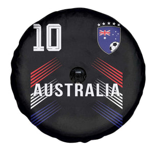 Australia Soccer Sports Graphic Number 10 Jersey Style Spare Tire Cover Proud Australian Football Fans Game Day Pride TS02 Print Your Wear