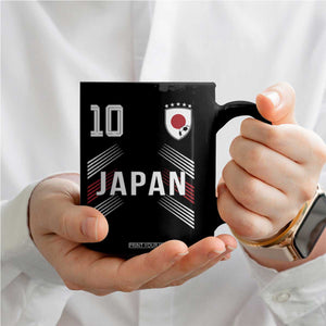 Japan Soccer Sports Graphic Number 10 Jersey Style Coffee Mug Proud Japanese Football Fans Game Day Pride TS02 Print Your Wear