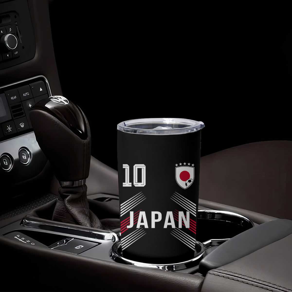 Japan Soccer Sports Graphic Number 10 Jersey Style Tumbler Cup Proud Japanese Football Fans Game Day Pride TS02 Print Your Wear