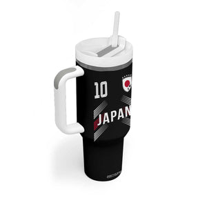 Japan Soccer Sports Graphic Number 10 Jersey Style Tumbler With Handle Proud Japanese Football Fans Game Day Pride TS02 Print Your Wear