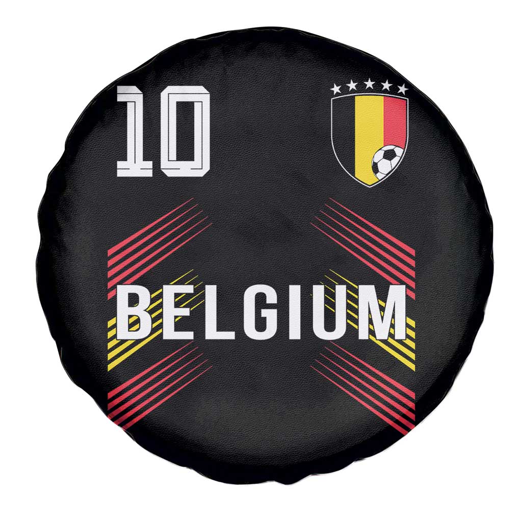 Belgium Soccer Sports Graphic Number 10 Jersey Style Spare Tire Cover Proud Belgian Football Fans Game Day Pride TS02 Print Your Wear