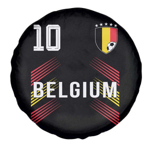 Belgium Soccer Sports Graphic Number 10 Jersey Style Spare Tire Cover Proud Belgian Football Fans Game Day Pride TS02 Print Your Wear