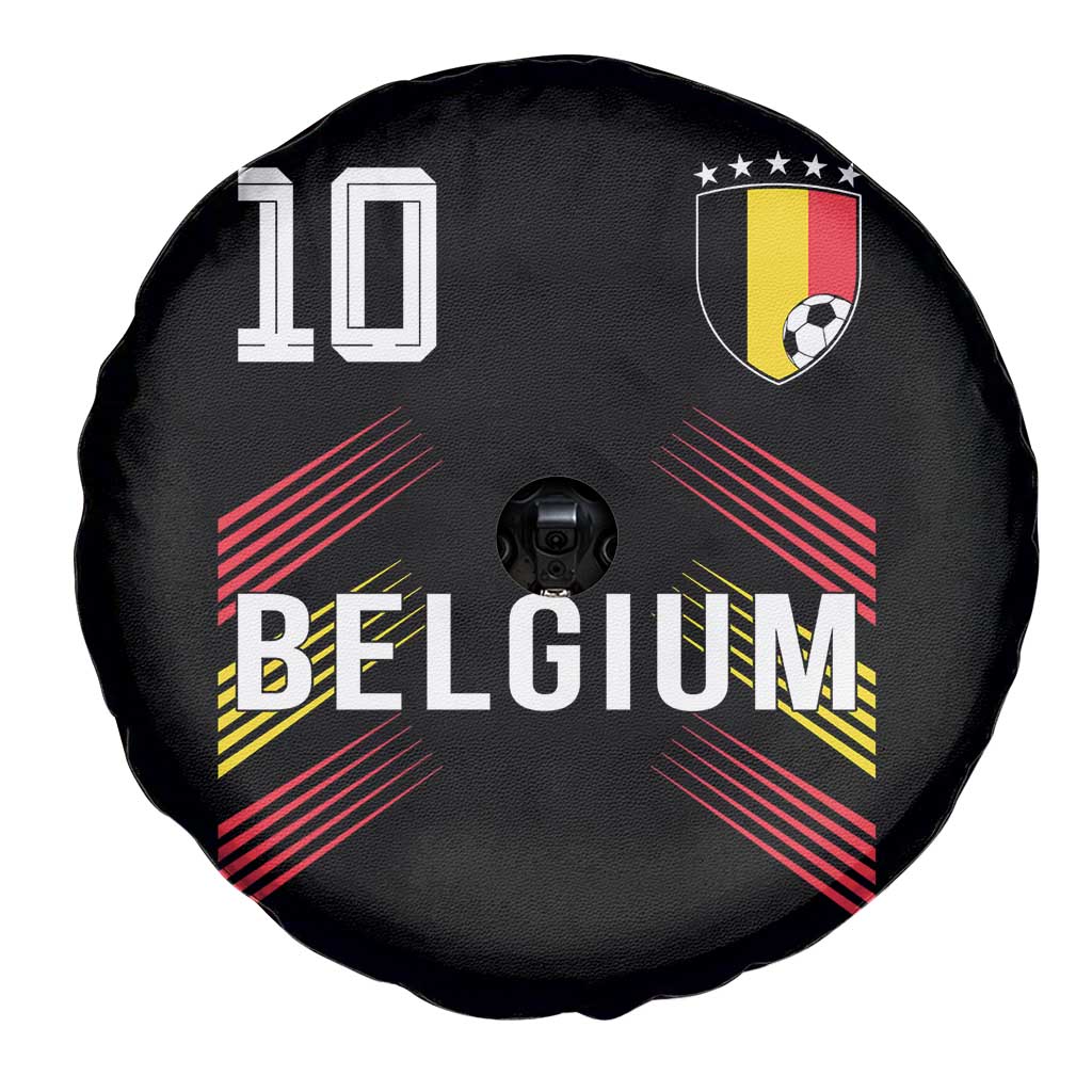 Belgium Soccer Sports Graphic Number 10 Jersey Style Spare Tire Cover Proud Belgian Football Fans Game Day Pride TS02 Print Your Wear