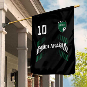 Saudi Arabia Soccer Sports Graphic Number 10 Jersey Style Garden Flag Proud Saudi Football Fans Game Day Pride TS02 Print Your Wear
