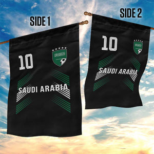 Saudi Arabia Soccer Sports Graphic Number 10 Jersey Style Garden Flag Proud Saudi Football Fans Game Day Pride TS02 Print Your Wear