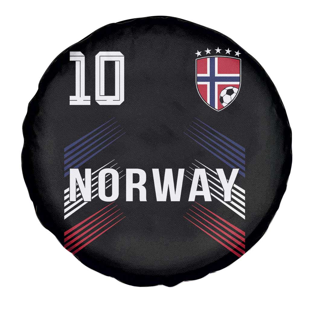 Norway Soccer Sports Graphic Number 10 Jersey Style Spare Tire Cover Proud Norwegian Football Fans Game Day Pride TS02 Print Your Wear