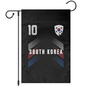 South Korea Soccer Sports Graphic Number 10 Jersey Style Garden Flag Proud Korean Football Fans Game Day Pride TS02 Black Print Your Wear