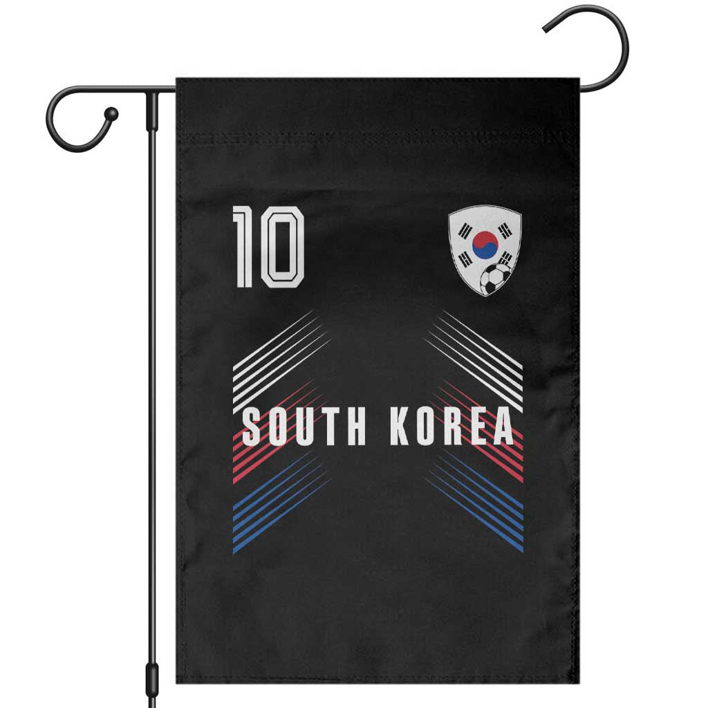 South Korea Soccer Sports Graphic Number 10 Jersey Style Garden Flag Proud Korean Football Fans Game Day Pride TS02 Black Print Your Wear