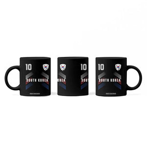 South Korea Soccer Sports Graphic Number 10 Jersey Style Coffee Mug Proud Korean Football Fans Game Day Pride TS02 Print Your Wear