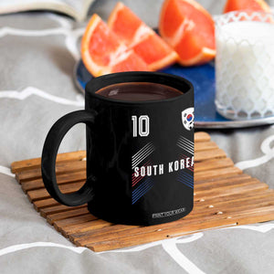South Korea Soccer Sports Graphic Number 10 Jersey Style Coffee Mug Proud Korean Football Fans Game Day Pride TS02 Print Your Wear
