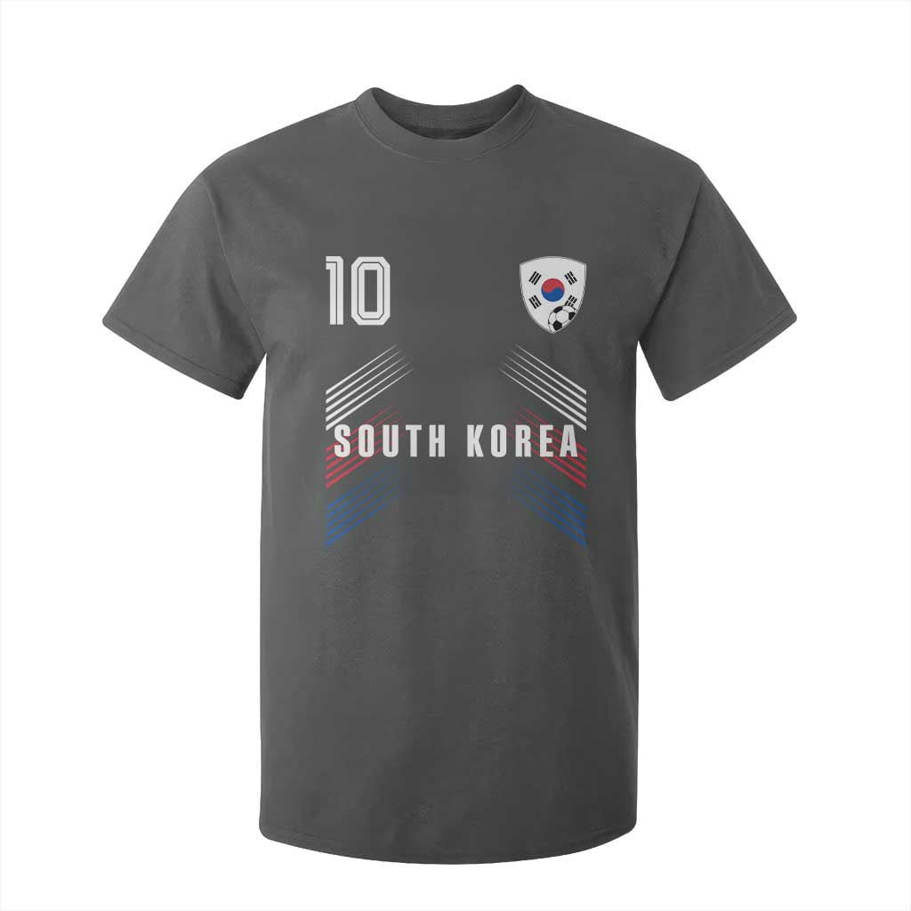 South Korea Soccer Sports Graphic Number 10 Jersey Style T Shirt For Kid Proud Korean Football Fans Game Day Pride TS02 Dark Heather Print Your Wear