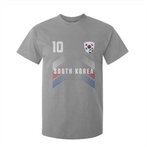 South Korea Soccer Sports Graphic Number 10 Jersey Style T Shirt For Kid Proud Korean Football Fans Game Day Pride TS02 Sport Gray Print Your Wear