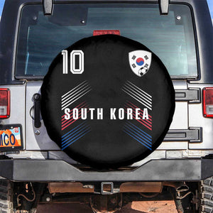 South Korea Soccer Sports Graphic Number 10 Jersey Style Spare Tire Cover Proud Korean Football Fans Game Day Pride TS02 No hole Black Print Your Wear