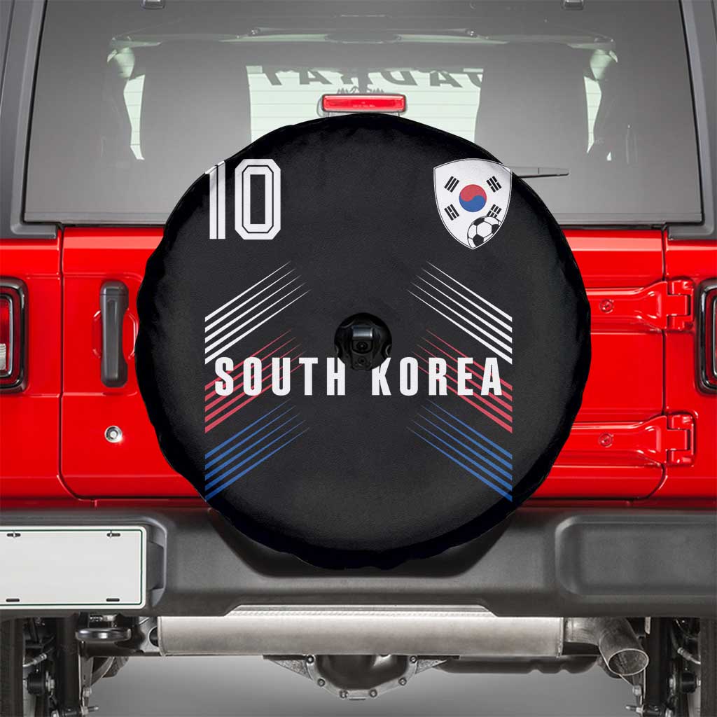 South Korea Soccer Sports Graphic Number 10 Jersey Style Spare Tire Cover Proud Korean Football Fans Game Day Pride TS02 Black Print Your Wear