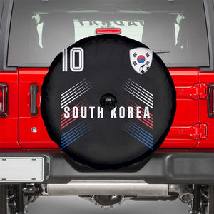 South Korea Soccer Sports Graphic Number 10 Jersey Style Spare Tire Cover Proud Korean Football Fans Game Day Pride TS02 Black Print Your Wear
