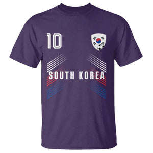 South Korea Soccer Sports Graphic Number 10 Jersey Style T Shirt Proud Korean Football Fans Game Day Pride TS02 Purple Print Your Wear