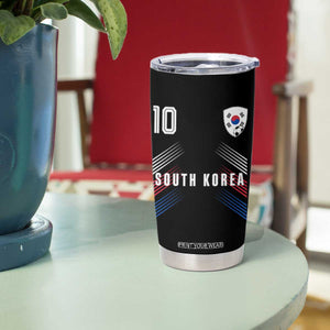 South Korea Soccer Sports Graphic Number 10 Jersey Style Tumbler Cup Proud Korean Football Fans Game Day Pride TS02 Print Your Wear