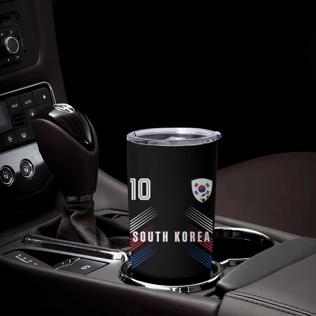 South Korea Soccer Sports Graphic Number 10 Jersey Style Tumbler Cup Proud Korean Football Fans Game Day Pride TS02 Print Your Wear