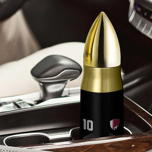 Qatar Soccer Sports Graphic Number 10 Jersey Style Bullet Tumbler Proud Qatari Football Fans Game Day Pride TS02 Print Your Wear