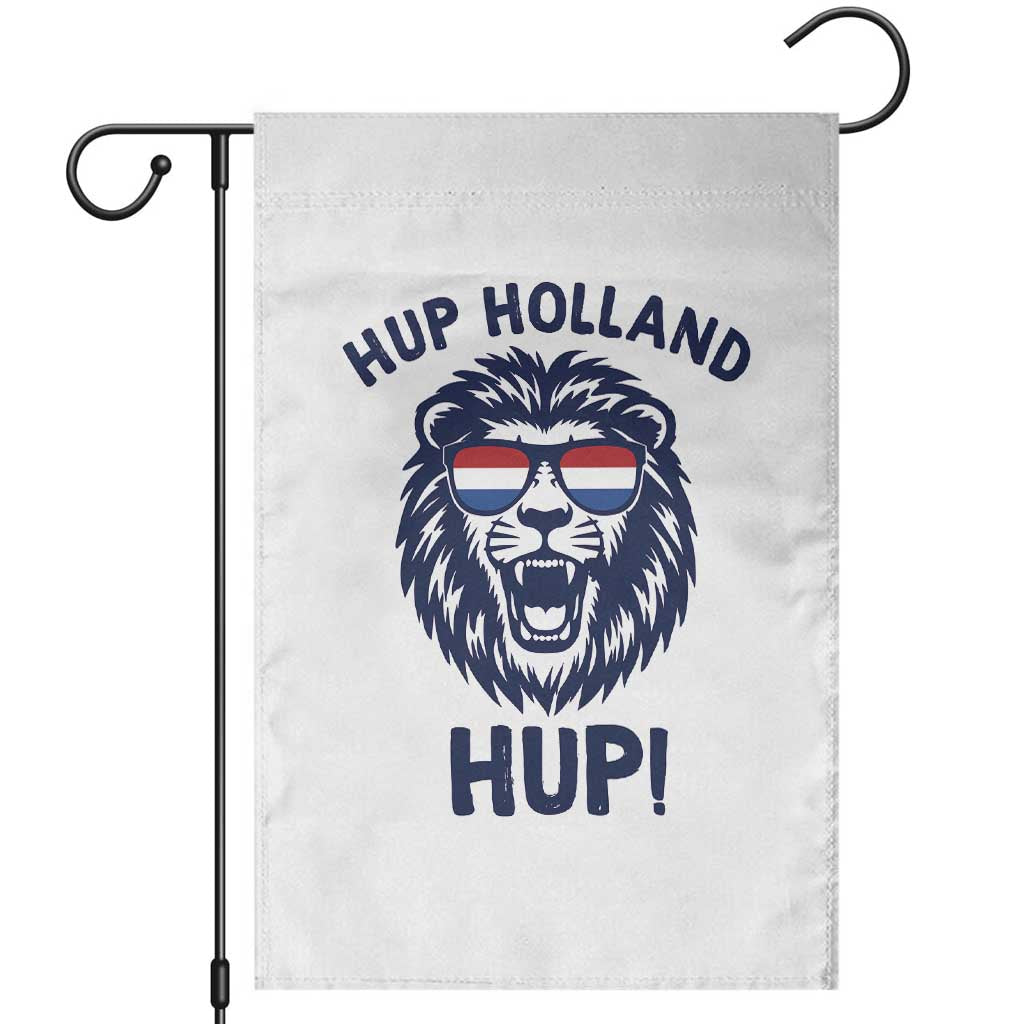 Hup Holland Hup Lion Netherlands Flag Garden Flag Nederlands Dutch Pride Soccer Fans TS02 White Print Your Wear