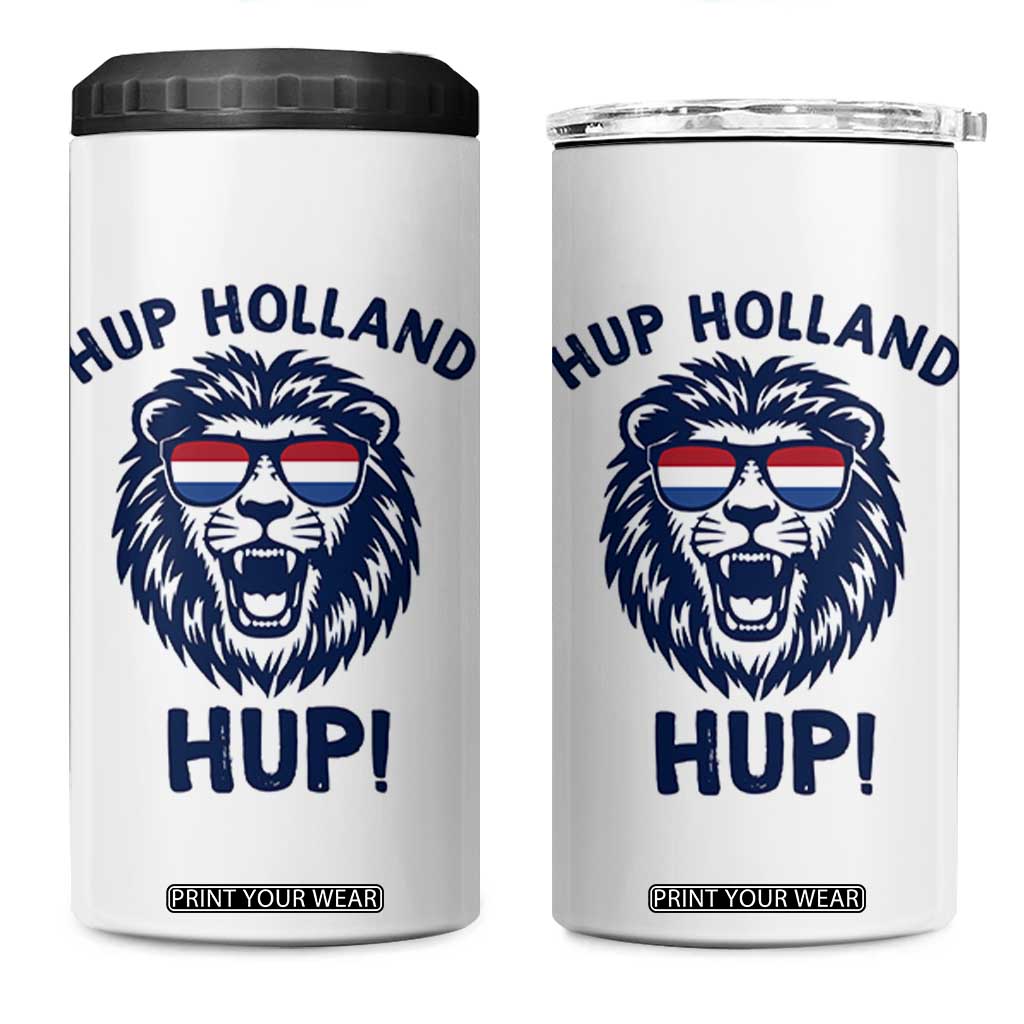 Hup Holland Hup Lion Netherlands Flag 4 in 1 Can Cooler Tumbler Nederlands Dutch Pride Soccer Fans