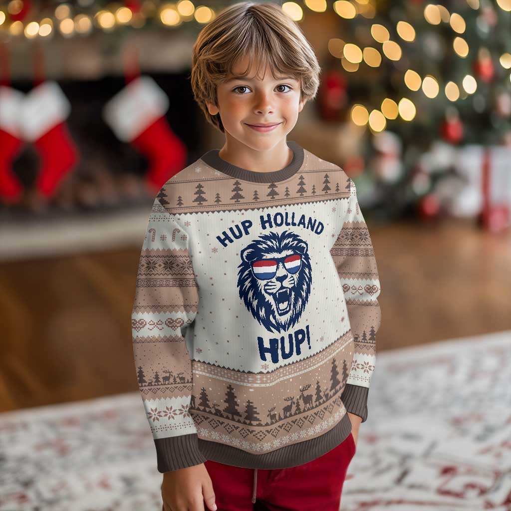 Hup Holland Hup Lion Netherlands Flag Ugly Christmas Sweater Nederlands Dutch Pride Soccer Fans