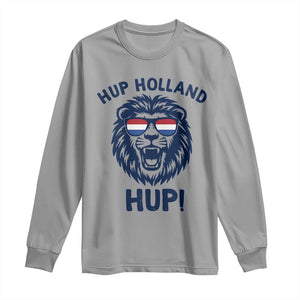 Hup Holland Hup Lion Netherlands Flag Long Sleeve Shirt Nederlands Dutch Pride Soccer Fans
