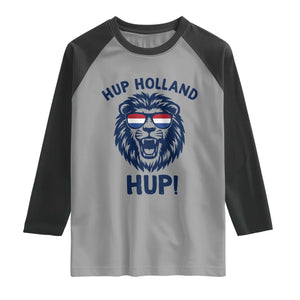 Hup Holland Hup Lion Netherlands Flag Raglan Shirt Nederlands Dutch Pride Soccer Fans
