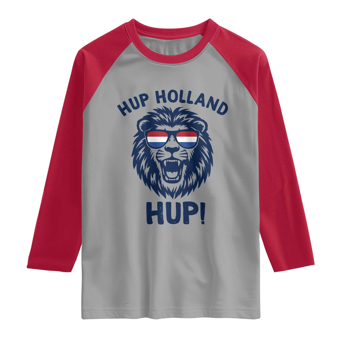 Hup Holland Hup Lion Netherlands Flag Raglan Shirt Nederlands Dutch Pride Soccer Fans